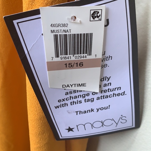 $25/2 B.Darlin Mustard Bodycon Belted Midi Dress Sheath NWT - Picture 7 of 9